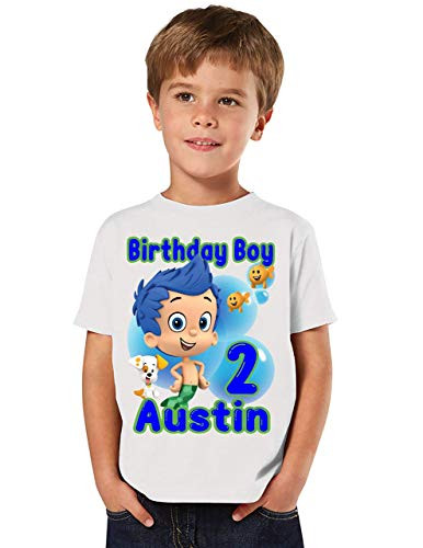 Bubble Guppies Gil Birthday Shirt  Add Any Name and Age  Family Shirts  Bubble Guppies Boy Shirt