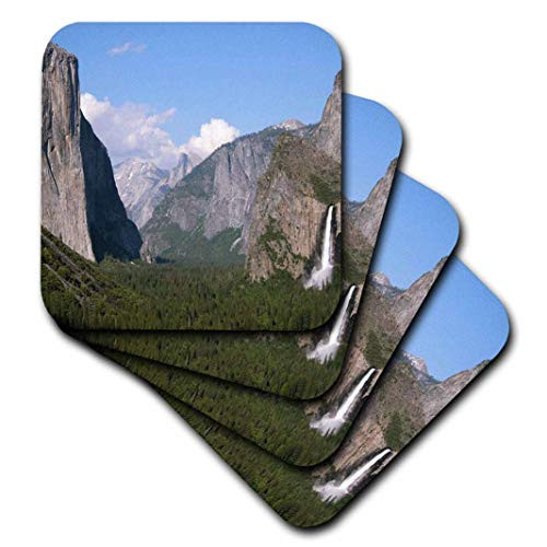 3dRose cst_36441_2 El Capitan and Bridalveil Falls in Yosemite National Park-Soft Coasters, Set of 8 3dRose cst_36441_2 El Capitan and Bridalveil Falls in Yosemite National Park-Soft Coasters, Set of 8