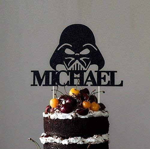 Darth Vader Cake Topper  Custom Cake Topper  Birthday Party Cake Topper  Centerpiece  Baby Shower