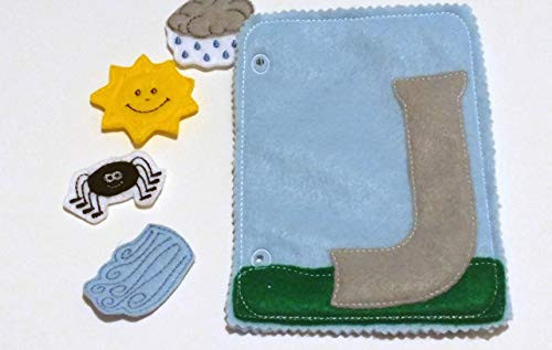 Itsy bitsy spider quiet book page - QB125