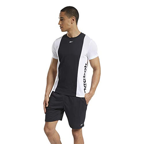 Reebok Training Essentials Linear Logo T-Shirt  Black White  XS