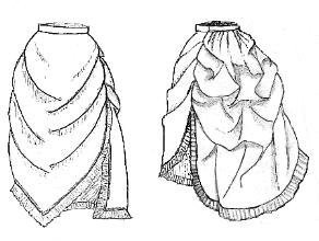 1870 - 1880_s Bustled Apron Overskirt Pattern