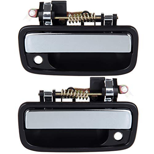 ZENITHIKE Black Door Handles Exterior Front Driver Passenger Side for Select for T-oyota Tacoma 1995-2004-2pcs-