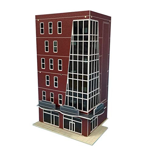 Haoun 1 150 N Scale Building Kit  DIY Assembly Office Building Model Structure Railway Landscape Layout Scene Sand Table Model Train Accessories