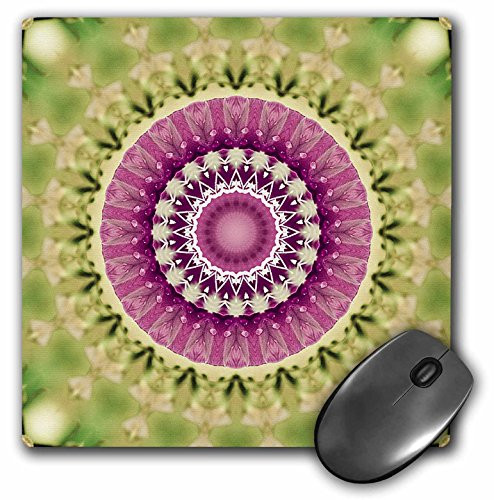 3dRose LLC 8 x 8 x 0.25 Inches Mouse Pad, Magenta Flower with Drops (mp_42010_1)