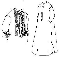 1860_s Plain or Fancy Nightgown Pattern -Size- Small 6-10-