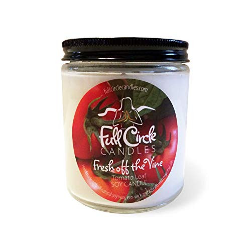 Tomato Leaf Soy Candle - Full Circle Candles - 8oz Jar