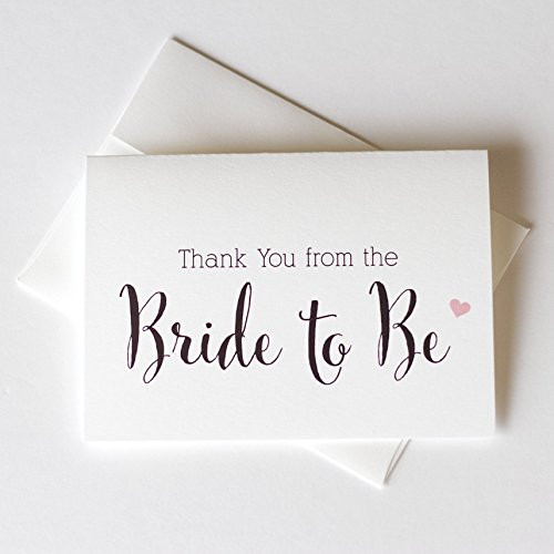 12 - Thank You from the Bride To Be  Thank You from the Future Mrs  Bridal Shower Thank You Cards -TYCN-