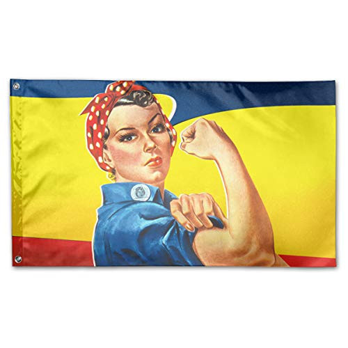 Coolguyid American Flag by U.S. Veterans Owned Rosie The Riveter Flag 3x5 Ft