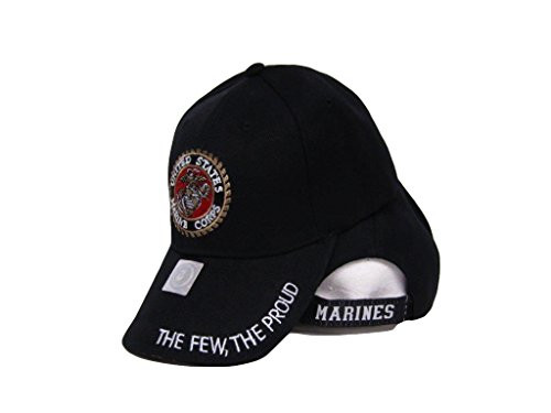 MWS Embroidered Black U.S. Marines The Few The Proud Seal USMC Baseball Hat Cap 4-07-D MWS Embroidered Black U.S. Marines The Few The Proud Seal USMC Baseball Hat Cap 4-07-D