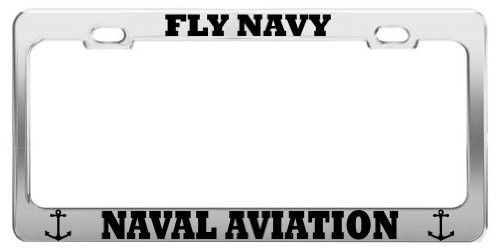 Product Express Fly Navy Naval Aviation United States U.S. Army Steel License Plate Frame Product Express Fly Navy Naval Aviation United States U.S. Army Steel License Plate Frame