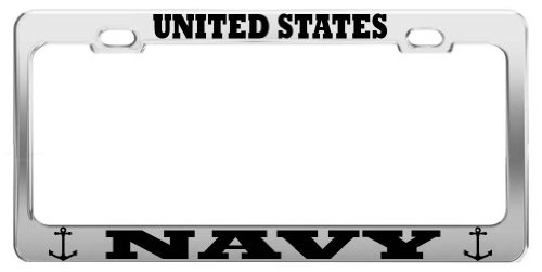Product Express United States Navy United States U.S. Army Steel License Plate Frame TAG Holder Product Express United States Navy United States U.S. Army Steel License Plate Frame TAG Holder