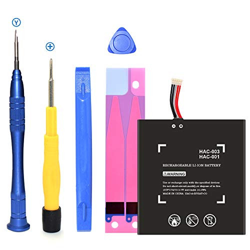HAC-003 Battery  Upgraded 4400mAh Replacement Battery for Nintendo Switch 2017 Game Console HAC-001 HAC-A-BPHAT-C0 HAC-S-JP with Repair ToolKit-24 Months Service