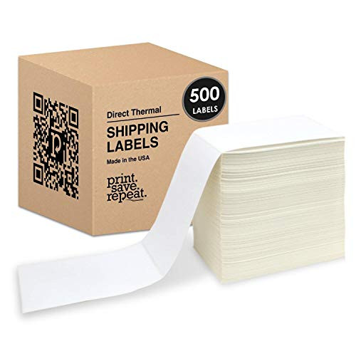 4x6 Direct Thermal Shipping Labels - 500 Labels - Fanfold -1 Stack of 500-