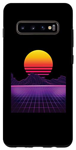 Galaxy S10 Plus Outrun Synthwave Vaporwave Aesthetic 80_s Retro Case