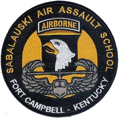 Sabalauski 101st Air Assault School Embroidered Patch - Large 5inch  Diameter Embroidered with a Wax Back and merrowed Edge - U. S. Army Air Assault - Fort Campbell  Kentucky - 101st Airborne Division