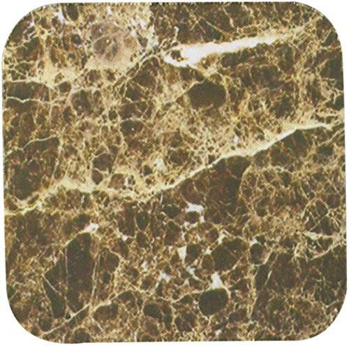 3dRose CST_112130_1 Emperador Dark Marble Print-Soft Coasters, Set of 4