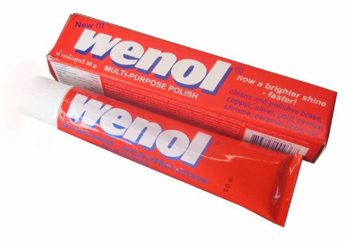 Set of 2 Wenol Multi Purpose Metal Polish 3-oz. -100 ml.-