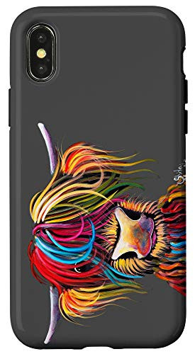 iPhone X XS SCoTTiSH HaiRY HiGHLaND CoW _ 3 oN GReY _ Case