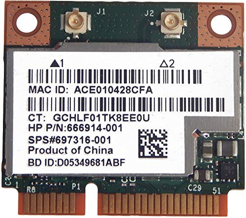 HP 697316-001 CARD Combo 802.11a b g n  PlusBT4.0Wireless -WLAN- combo 802.11a b g n  PlusBluetooth 4.0 radio network card