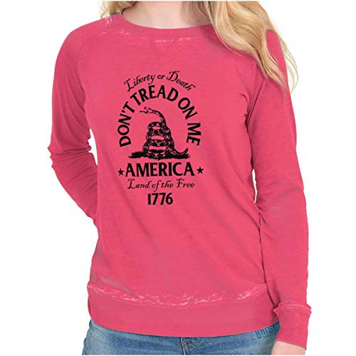 Liberty or Death Don t Tread On Me Ladies Vintage Fashion T Washed Coral