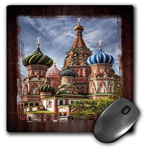 3dRose LLC 8 x 8 x 0.25 Inches Mouse Pad, Russian Cathedral (mp_31524_1)