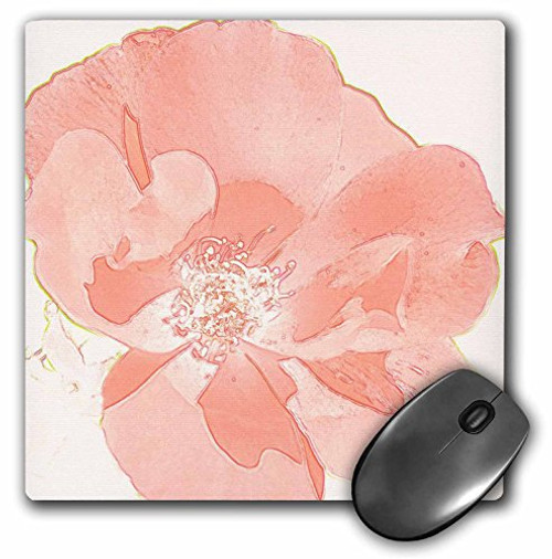 3dRose LLC 8 x 8 x 0.25 Inches Mouse Pad, Peach Flower Art Designs Inspired by Nature (mp_32584_1) 3dRose LLC 8 x 8 x 0.25 Inches Mouse Pad, Peach Flower Art Designs Inspired by Nature (mp_32584_1)