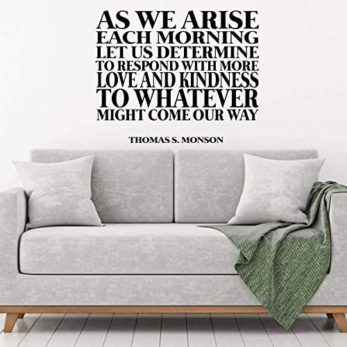 LDS Quote Wall Decal Thomas S. Monson Living Room Bedroom or Entryway in your Home LDS Quote Wall Decal Thomas S. Monson Living Room Bedroom or Entryway in your Home