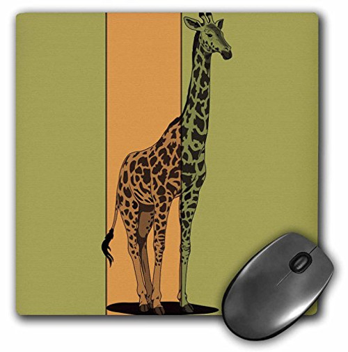 3dRose LLC 8 x 8 x 0.25 Inches Green and Orange Giraffe, Cute Adorable Art, Animals Mouse Pad (mp_55711_1) 3dRose LLC 8 x 8 x 0.25 Inches Green and Orange Giraffe, Cute Adorable Art, Animals Mouse Pad (mp_55711_1)