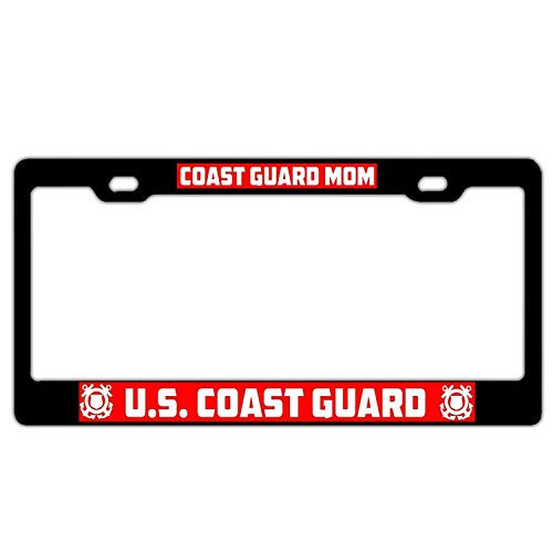 Lplpol U.S. Coast Guard Mom Auto License Plate Frame Cover Aluminum Metal Auto Car Tag Cover Frame 6x12 Inch Invin4829 Lplpol U.S. Coast Guard Mom Auto License Plate Frame Cover Aluminum Metal Auto Car Tag Cover Frame 6x12 Inch Invin4829