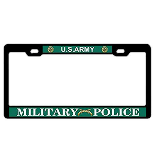 Lplpol U.S. Army Military Police Auto License Plate Frame Cover  Aluminum Novelty Metal Car Tag Holder Car Accessory  6x12 Inch  RU5301