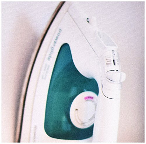 3dRose LLC 8 x 8 x 0.25 Inches Mouse Pad, Steam Iron Standing on a Shelf (mp_79603_1)