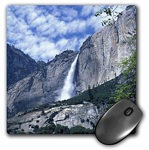 3dRose LLC 8 x 8 x 0.25 Inches Upper Yosemite Falls Yosemite National Park California Diane Johnson Mouse Pad (mp_88384_1)