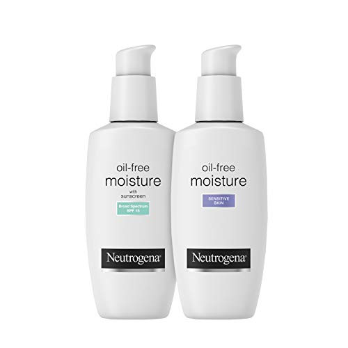 Neutrogena Oil-Free Daily Long Lasting Facial Moisturizer  and  Neck Cream  4 fl. Oz With Oil-Free Facial Moisturizer  Sensitive Skin  4 Fl Oz