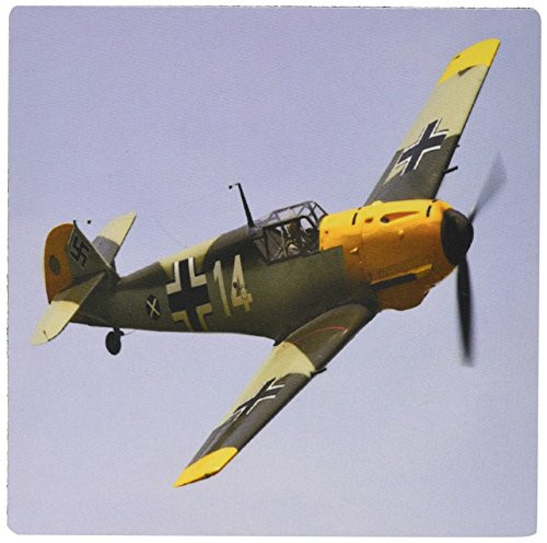 3dRose LLC 8 x 8 x 0.25 Inches Mouse Pad, German Ww Ii Messerschmitt Airplane (mp_100333_1)
