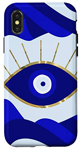 iPhone X XS Lava All Seeing Blue Evil Eye Case