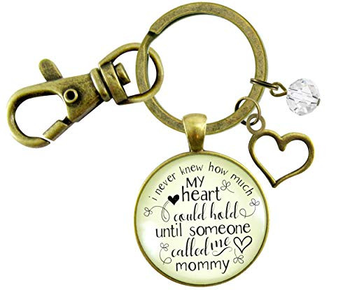 Gutsy Goodness Mommy Keychain Never Knew How Much Heart Gift Mothers Jewelry Gutsy Goodness Mommy Keychain Never Knew How Much Heart Gift Mothers Jewelry