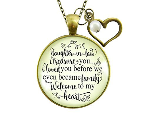 Gutsy Goodness 24inch Daughter in Law Necklace Treasure You Love Family Meaningful Jewelry Gutsy Goodness 24inch Daughter in Law Necklace Treasure You Love Family Meaningful Jewelry