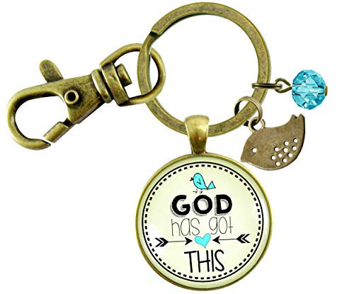 Gutsy Goodness He Has Got This Keychain Faith Inspired Jewelry Boho Style Bird Encourage Gift Gutsy Goodness He Has Got This Keychain Faith Inspired Jewelry Boho Style Bird Encourage Gift