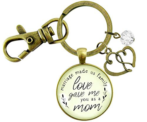Gutsy Goodness Mother In Law Keychain Blended Family Step Mom Gift Marriage Made Us Family Jewelry Heart Gutsy Goodness Mother In Law Keychain Blended Family Step Mom Gift Marriage Made Us Family Jewelry Heart