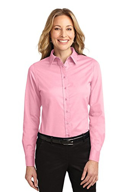 Port Authority Women_s Ladies Long Sleeve Easy XS Light Pink