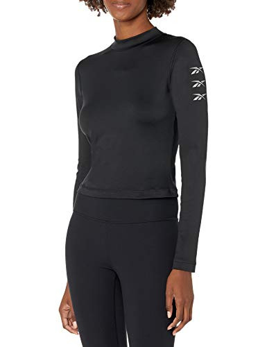 Reebok Workout Ready Meet You There Long Sleeve Shirt  Black  XS