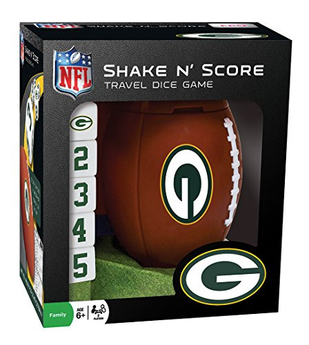 MasterPieces NFL Green Bay Packers Shake N_ Score Travel Dice Game