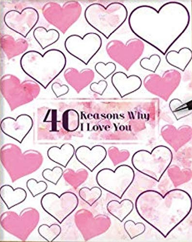 40 Reasons Why I Love You Present Gift for Him Gift for Her Wall Art Custom Personalized Signature Sign Unframed
