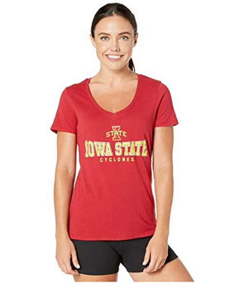 Champion College Iowa State Cyclones University V-Neck Tee Cardinal 2 XS Champion College Iowa State Cyclones University V-Neck Tee Cardinal 2 XS