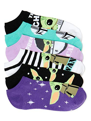 Star Wars Mandalorian Baby Yoda Ladies No-Show Socks 6 Pair