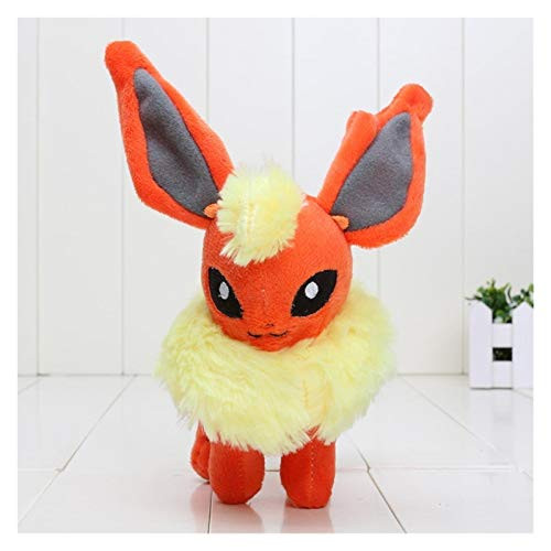 N  A 16-20cm Anime Plush Eevee Sylveon Espeon Flareon Umbreon Glaceon Jolteon Vaporeon Leafeon Stuffed Toy Doll Soft Plush Toys YamLym -Color   Orange 23cm-