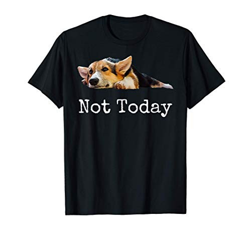 Not Today - Puppy Shirt - Cute Corgi Dog Lover T-Shirt