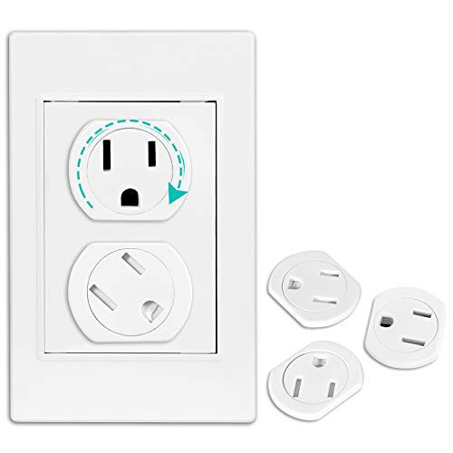 Outlet Covers -38 Pack- Child Proof Outlet Plug Covers Self-Closing Design Swivel Baby Proof Outlet Covers Durable ABS Plastic Electrical Outlet Protectors for Baby Upgraded Adhesive Installation Outlet Covers -38 Pack- Child Proof Outlet Plug Covers Self-Closing Design Swivel Baby Proof Outlet Covers Durable ABS Plastic Electrical Outlet Protectors for Baby Upgraded Adhesive Installation