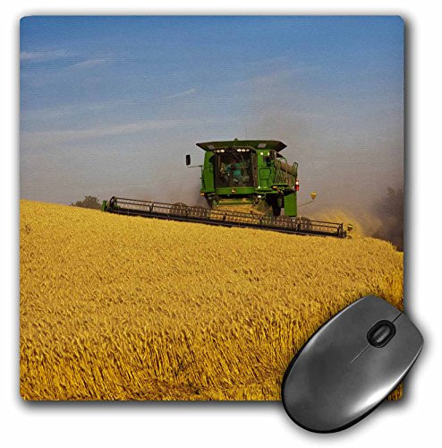 USA, Washington, Palouse, Farm Combine Wheat Harvest - US48 TEG0448 - Mouse Pad, 8 by 8 inches (mp_148748_1)